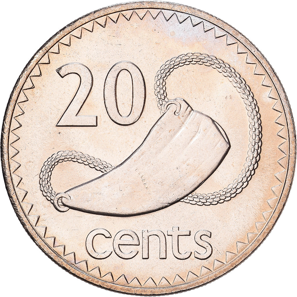 Fiji, Elizabeth II, 20 Cents, 1981, Copper-nickel, MS(64), KM:31