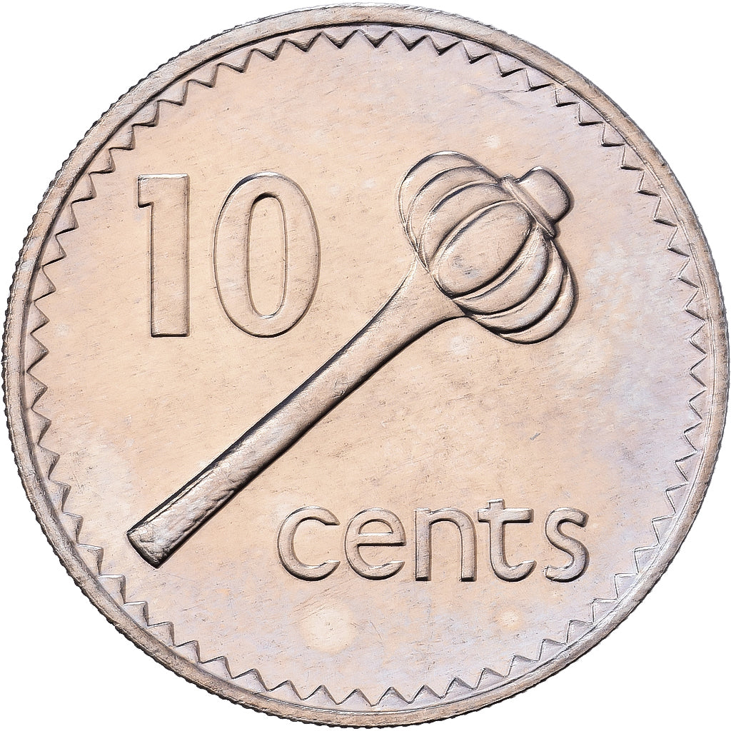 Fiji, Elizabeth II, 10 Cents, 1982, Copper-nickel, MS(60-62), KM:30