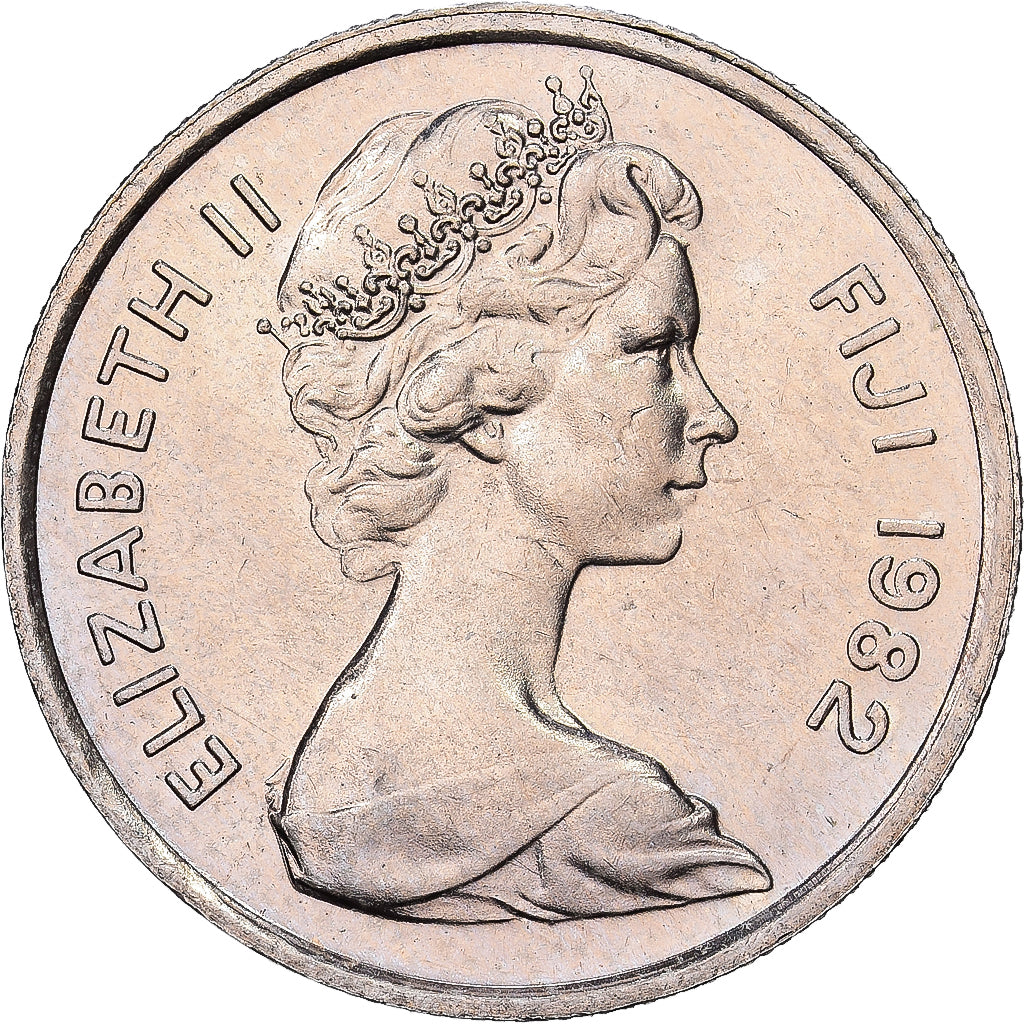 Fiji, Elizabeth II, 5 Cents, 1982, Kupfer-Nickel, UNZ, KM:29