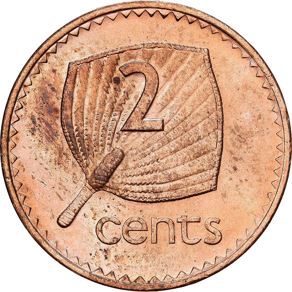 Fiji, Elizabeth II, 2 Cents, 1982, Bronze, MS(63), KM:28