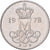 Denemarken, Margrethe II, 10 Öre, 1978, Copenhagen, Cupro-nikkel, PR, KM:860.1