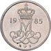 Denmark, Margrethe II, 10 Öre, 1985, Copenhagen, Copper-nickel, AU(55-58)