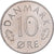 Denemarken, Margrethe II, 10 Öre, 1985, Copenhagen, Cupro-nikkel, PR, KM:860.3
