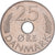 Denemarken, Margrethe II, 25 Öre, 1988, Copenhagen, Cupro-nikkel, ZF+, KM:861.3