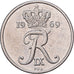Danimarca, Frederik IX, 10 Öre, 1969, Copenhagen, Rame-nichel, BB, KM:849.1