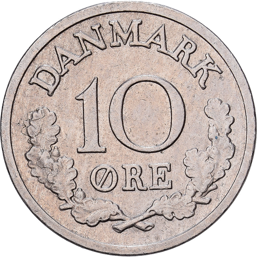 Danemark, Frederik IX, 10 Öre, 1970, Copenhagen, Cupro-nickel, TTB+, KM:849.1