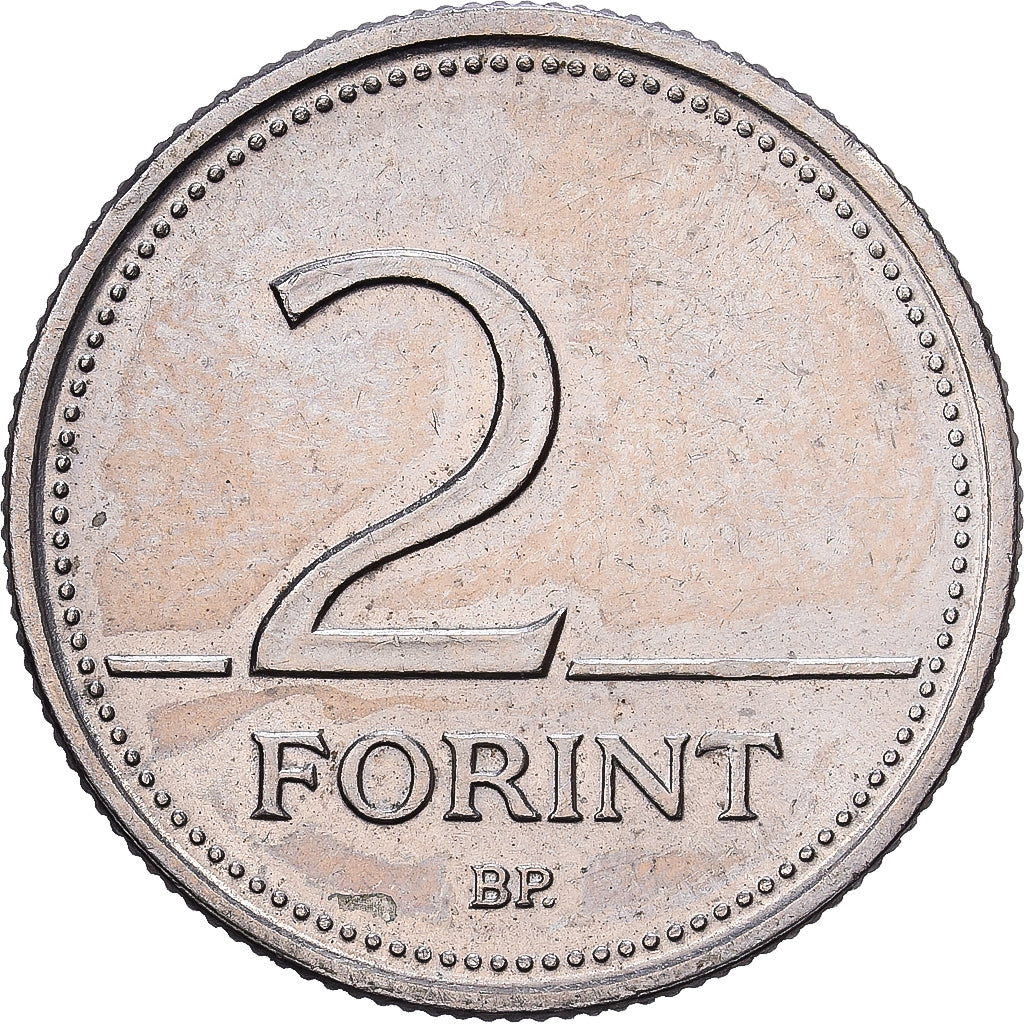 Hungría, 2 Forint, 1993, Cobre - níquel, EBC, KM:693