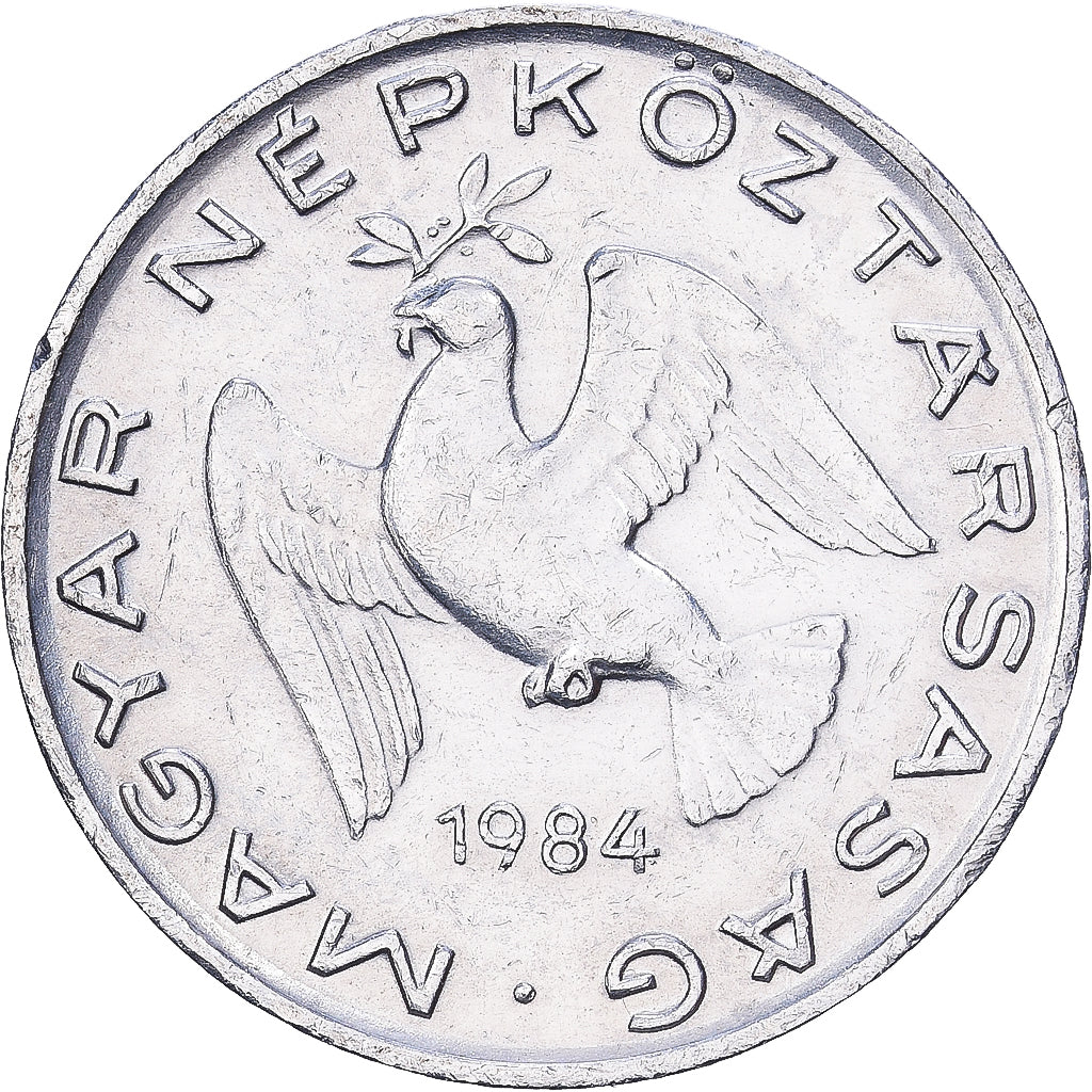 Hungary, 10 Filler, 1984, Budapest, Aluminum, EF(40-45), KM:572