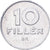 Węgry, 10 Filler, 1984, Budapest, Aluminium, EF(40-45), KM:572