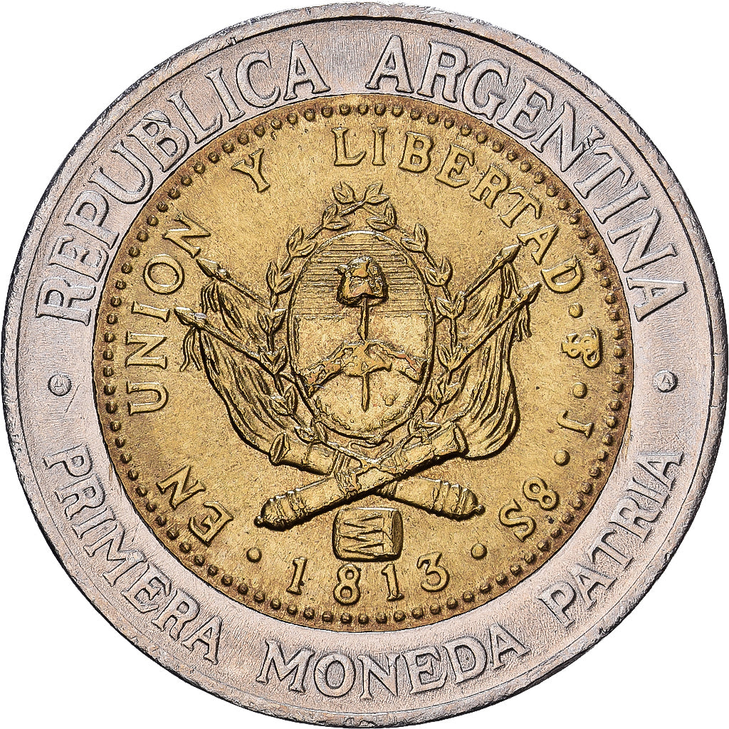Argentina, Peso, 1994, Bimetaliczny, MS63, KM:112.1
