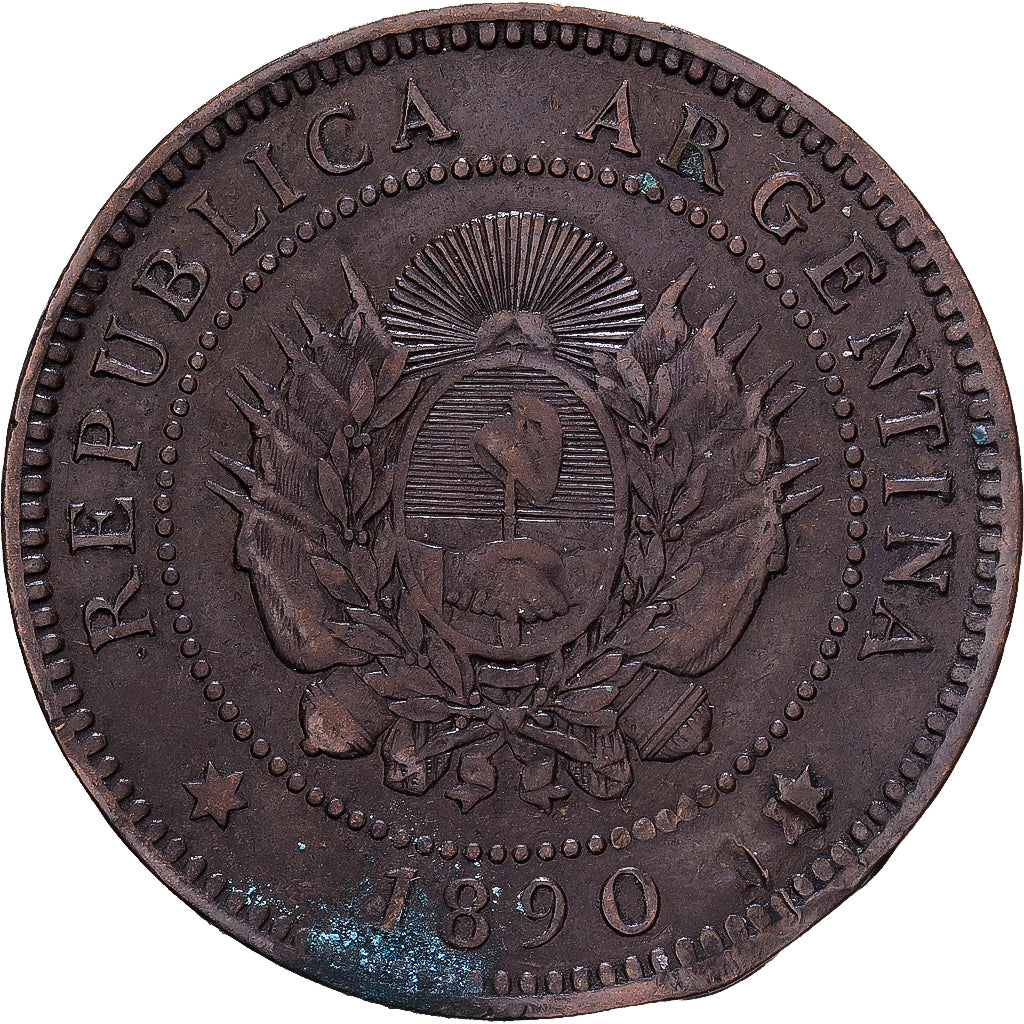 Argentinien, Centavo, 1890, Bronze, S+, KM:32