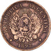 Argentinien, 2 Centavos, 1893, Bronze, S+, KM:33