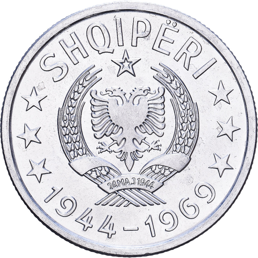 Albania, Lek, 1969, Alluminio, SPL+, KM:48