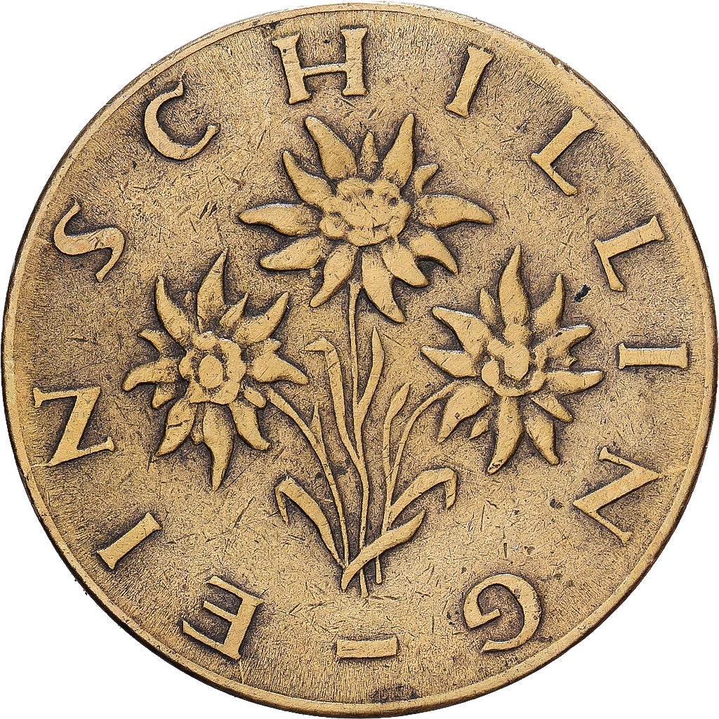 Austria, Schilling, 1964, Aluminio - bronce, BC+, KM:2886