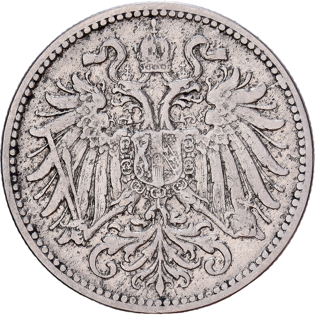 Austria, Franz Joseph I, 10 Heller, 1895, Nichel, MB+, KM:2802