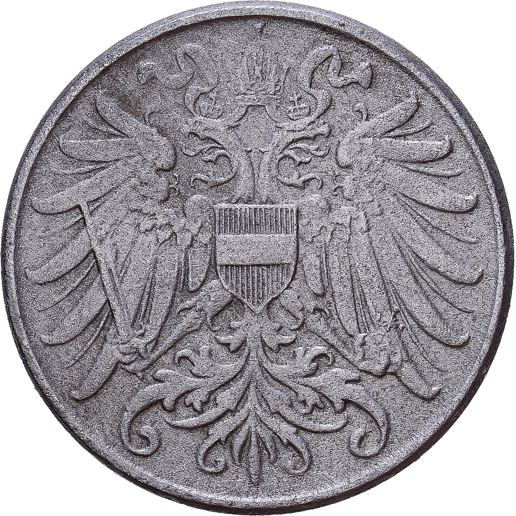 Austria, Karl I, 2 Heller, 1917, Żelazo, EF(40-45), KM:2824