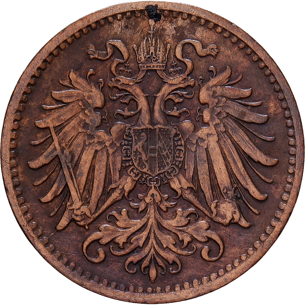 Austria, Franz Joseph I, Heller, 1897, Bronze, EF(40-45), KM:2800