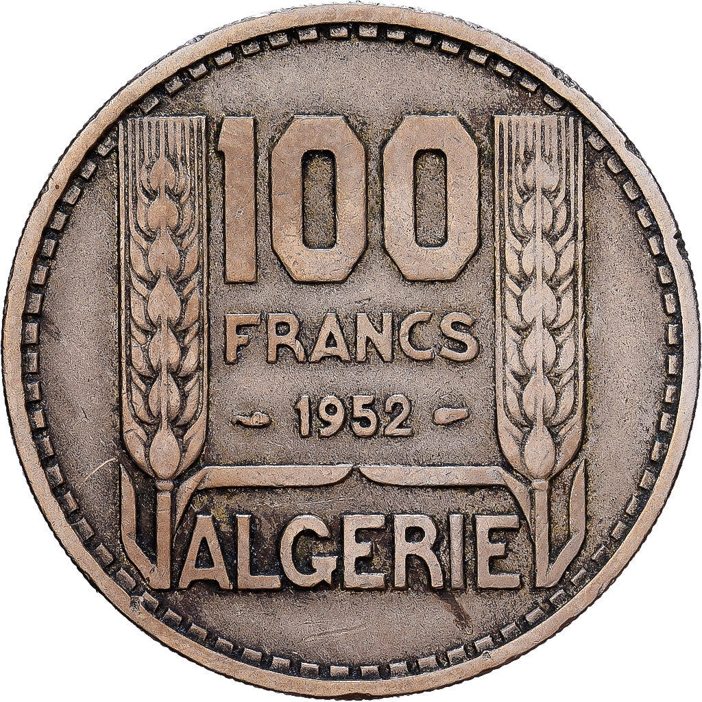 Algerije, 100 Francs, 1952, Paris, Cupro-nikkel, FR+, KM:93
