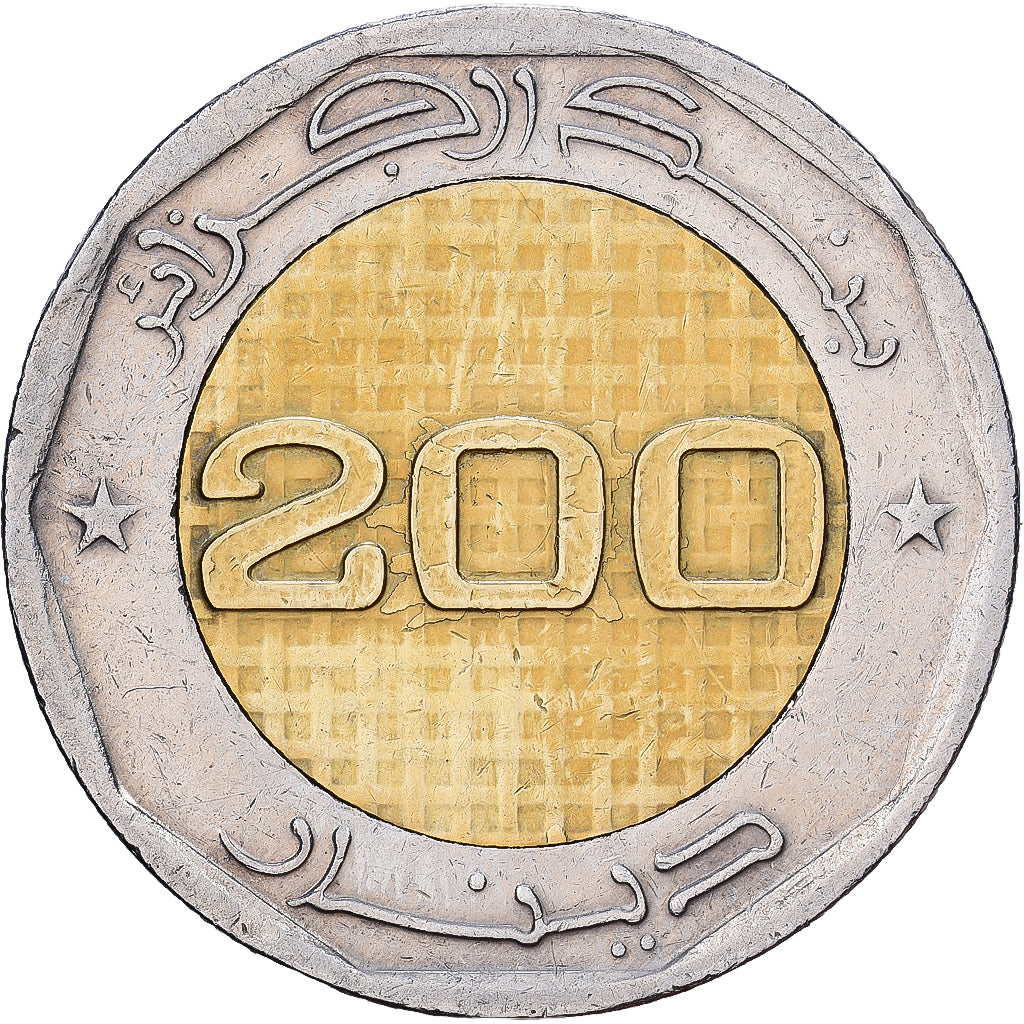 Algerije, 200 Dinars, 2013, Bi-Metallic, ZF