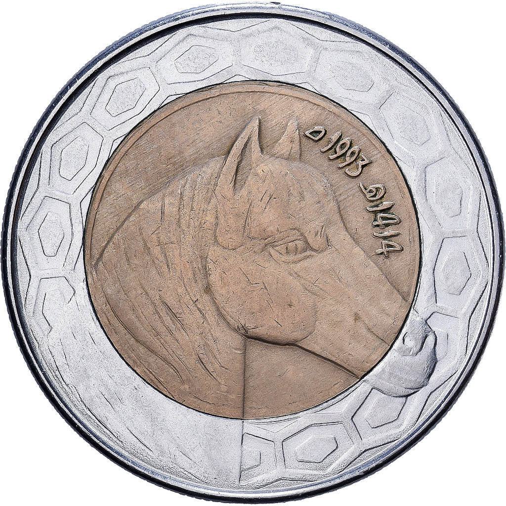 Algerije, 100 Dinars, 1993, Algiers, Bi-Metallic, ZF, KM:132