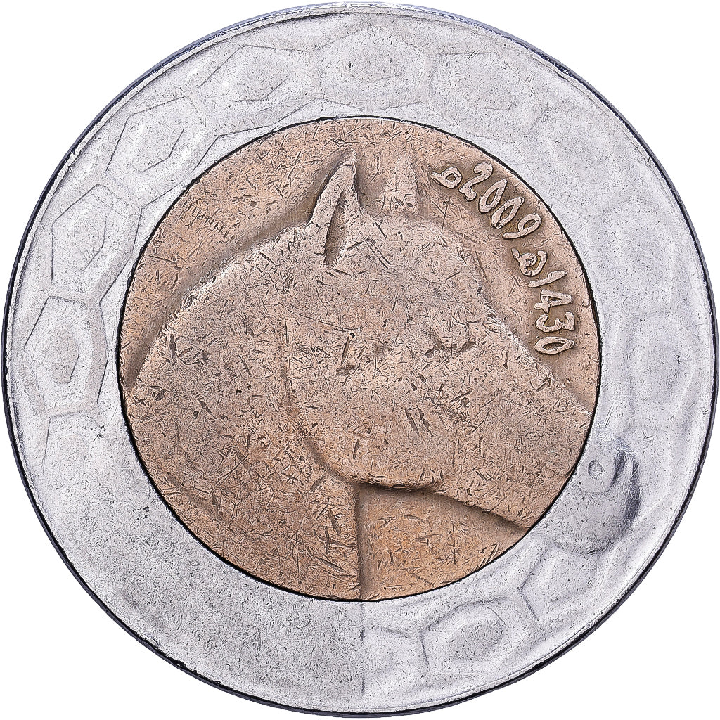 Algerije, 100 Dinars, 2009, Algiers, Bi-Metallic, FR+, KM:132
