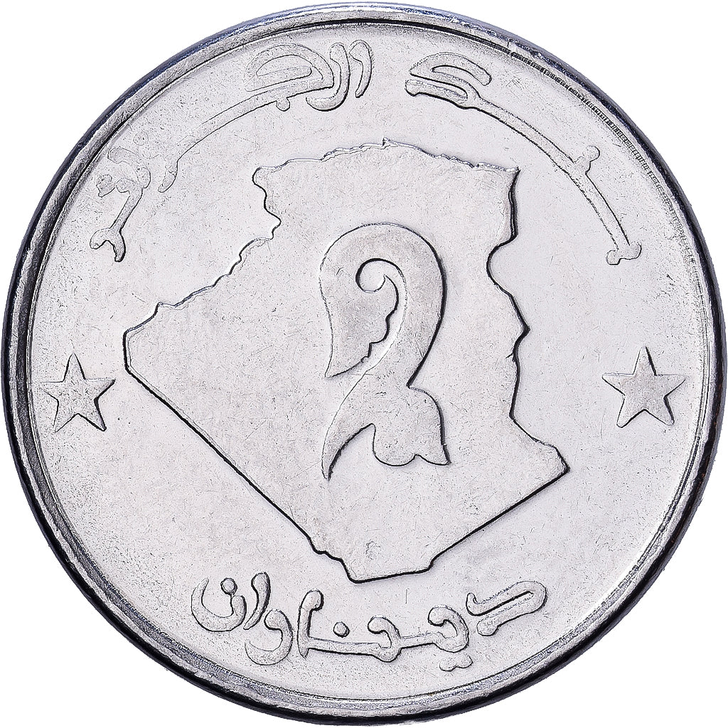 Algerije, 2 Dinars, 1997, Algiers, Stainless Steel, ZF, KM:130
