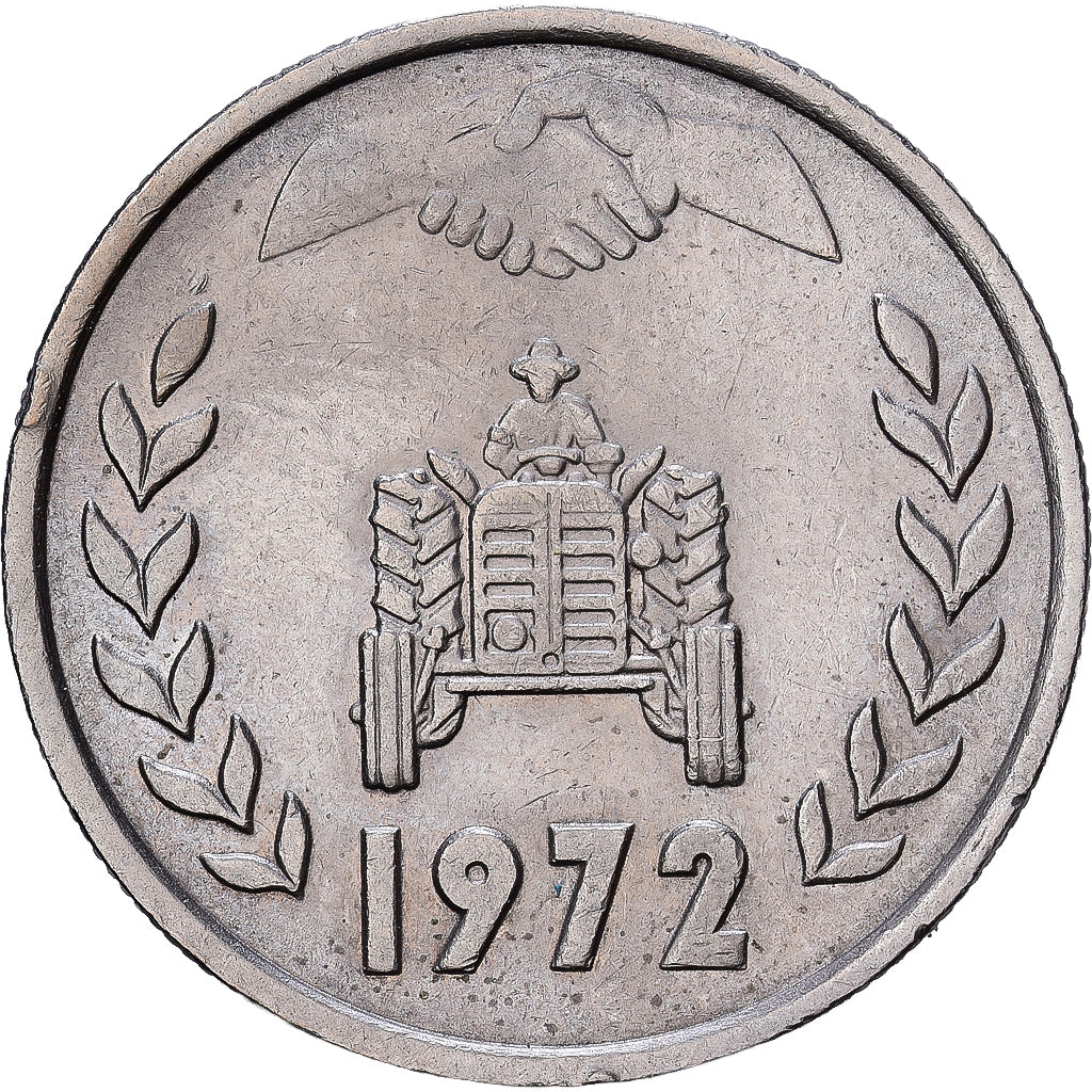 Argélia, Dinar, 1972, Cobre-níquel, EF(40-45), KM:104.1
