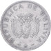 Bolivien, 50 Centavos, 1987, Stainless Steel, SS, KM:204