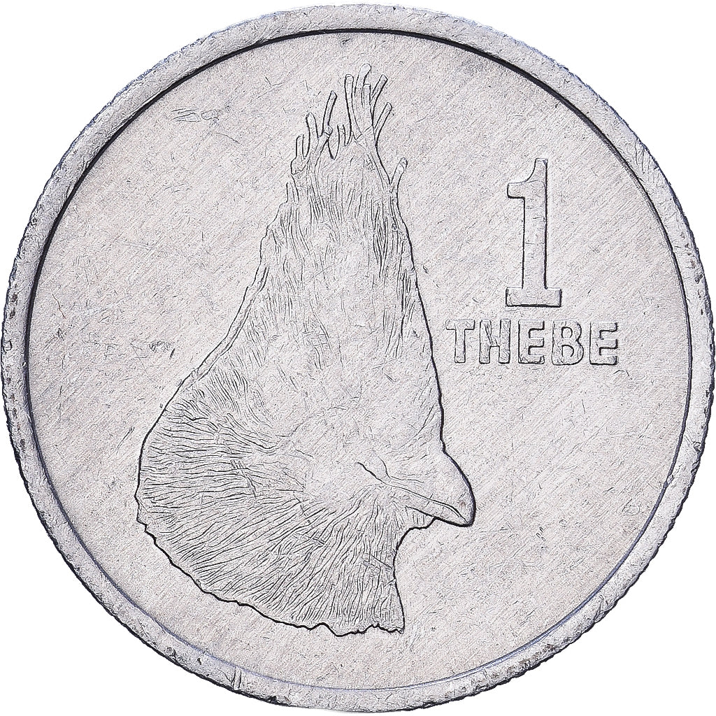 Botswana, Thebe, 1976, British Royal Mint, Aluminium, ZF, KM:3