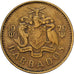 Barbados, 5 Cents, 1979, Franklin Mint, Mosiądz, VF(30-35), KM:11