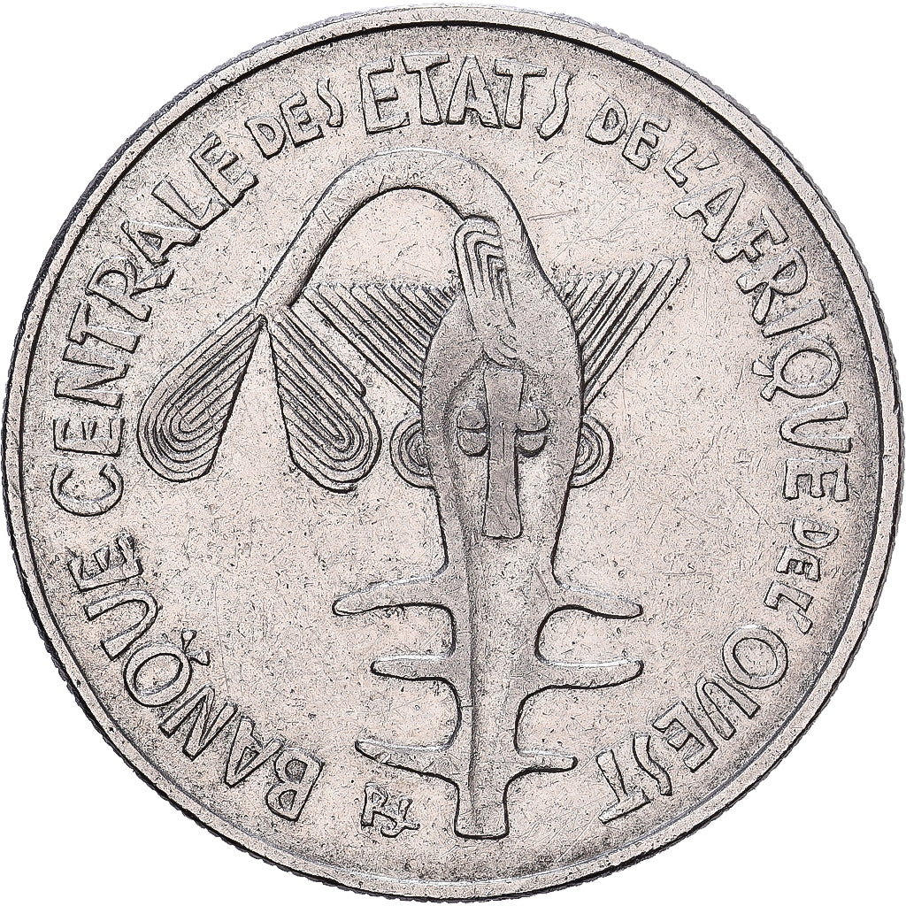 Kraje Afryki Zachodniej, 100 Francs, 1996, Nikiel, EF(40-45), KM:4