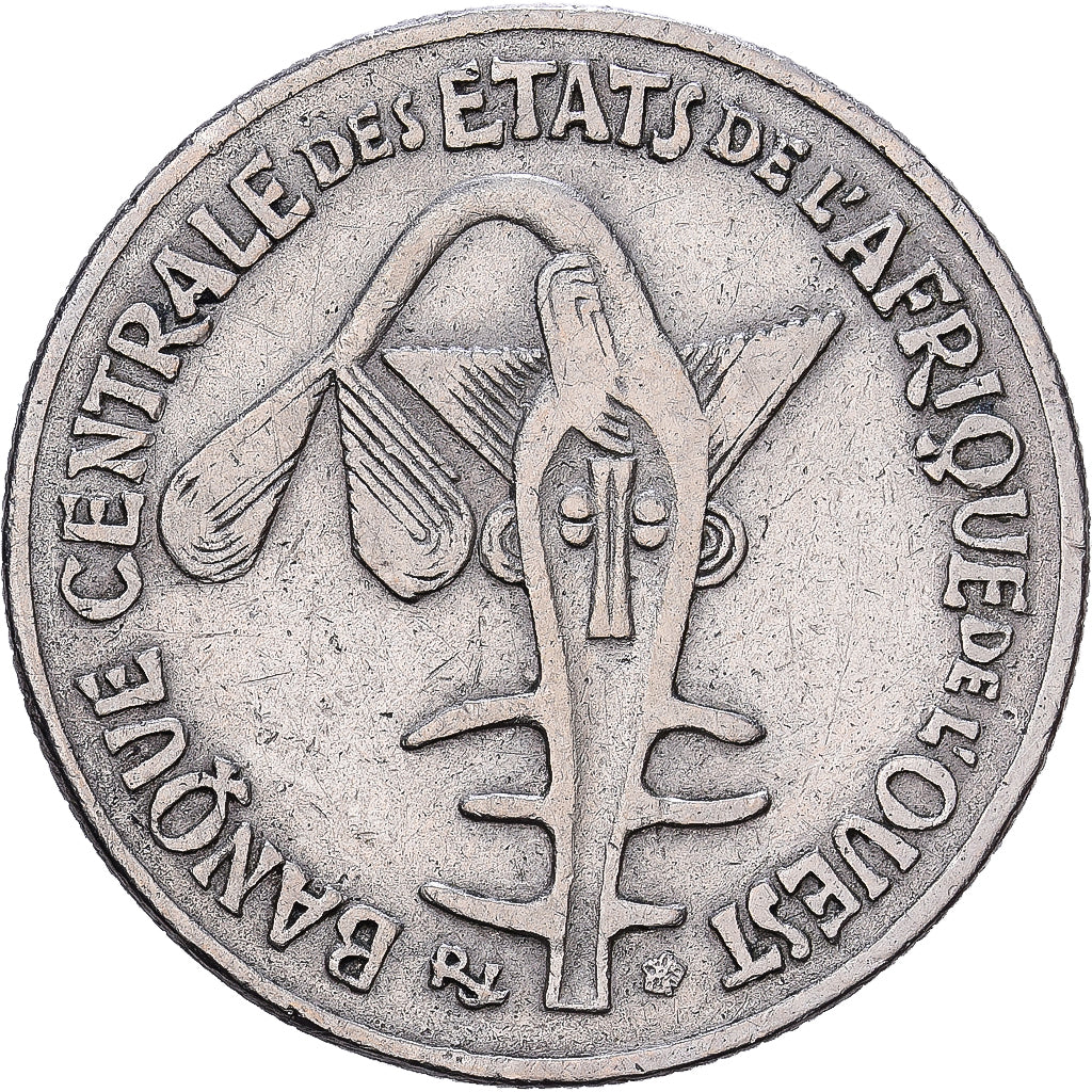 West African States, 50 Francs, 1980, Copper-nickel, EF(40-45), KM:6
