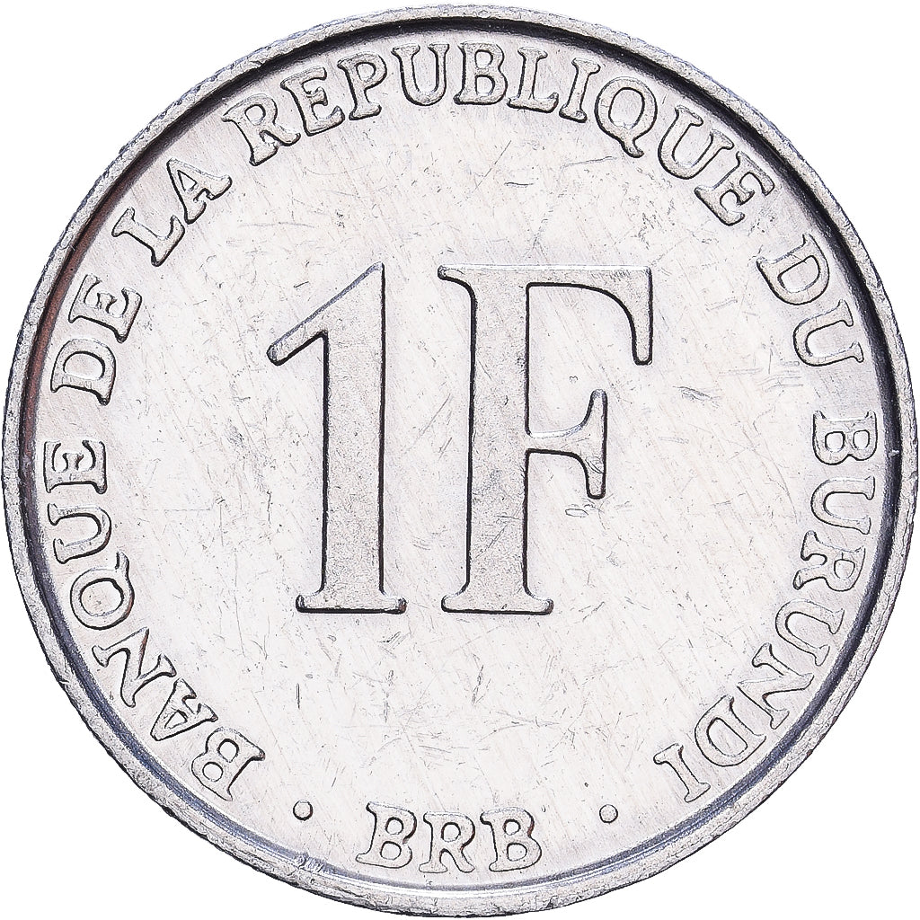 Burundi, Franc, 1990, Aluminum, EF(40-45), KM:19