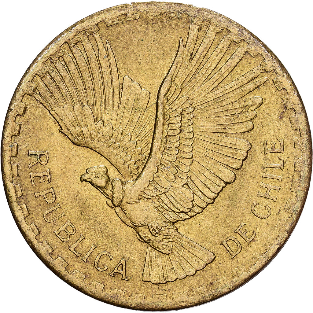 Chile, 2 Centesimos, 1966, Aluminium-Brąz, EF(40-45), KM:193