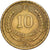 Chile, 10 Centesimos, 1964, Alumínio-Bronze, EF(40-45), KM:191