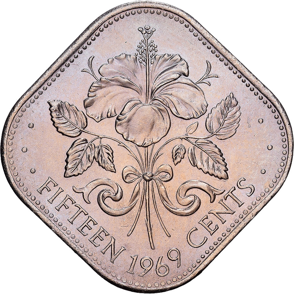 Bahama's, Elizabeth II, 15 Cents, 1969, Cupro-nikkel, UNC-, KM:5