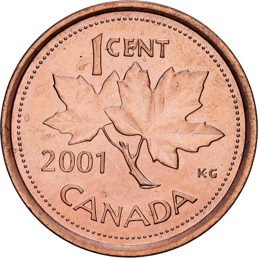 Canada, Elizabeth II, Cent, 2001, Royal Canadian Mint, Copper Plated Steel