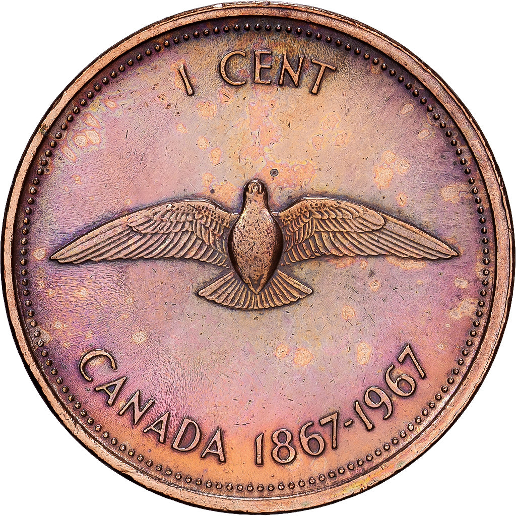 Canada, Elizabeth II, Cent, 1967, Royal Canadian Mint, Bronzen, ZF, KM:65