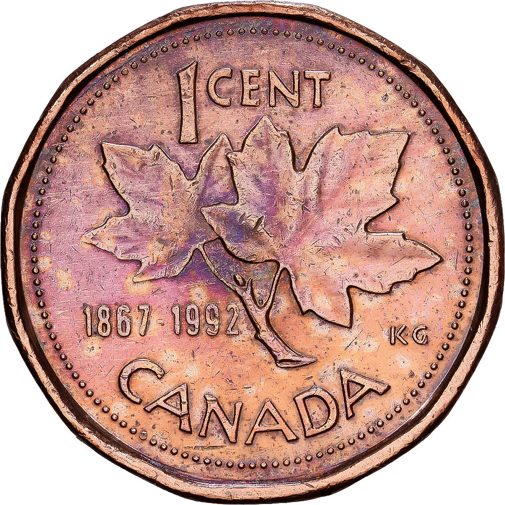 Canadá, Elizabeth II, Cent, 1992, Royal Canadian Mint, Bronce, MBC, KM:204