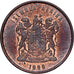 Sudafrica, Cent, 1998, Acciaio placcato rame, BB, KM:170