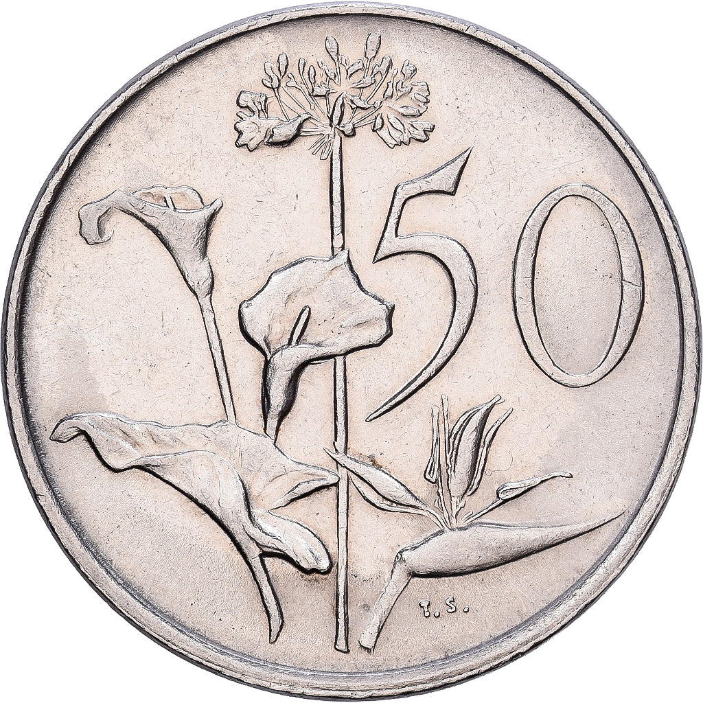 Südafrika, 50 Cents, 1990, Nickel, SS, KM:87