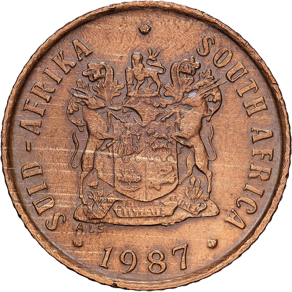 South Africa, Cent, 1987, Bronze, EF(40-45), KM:82