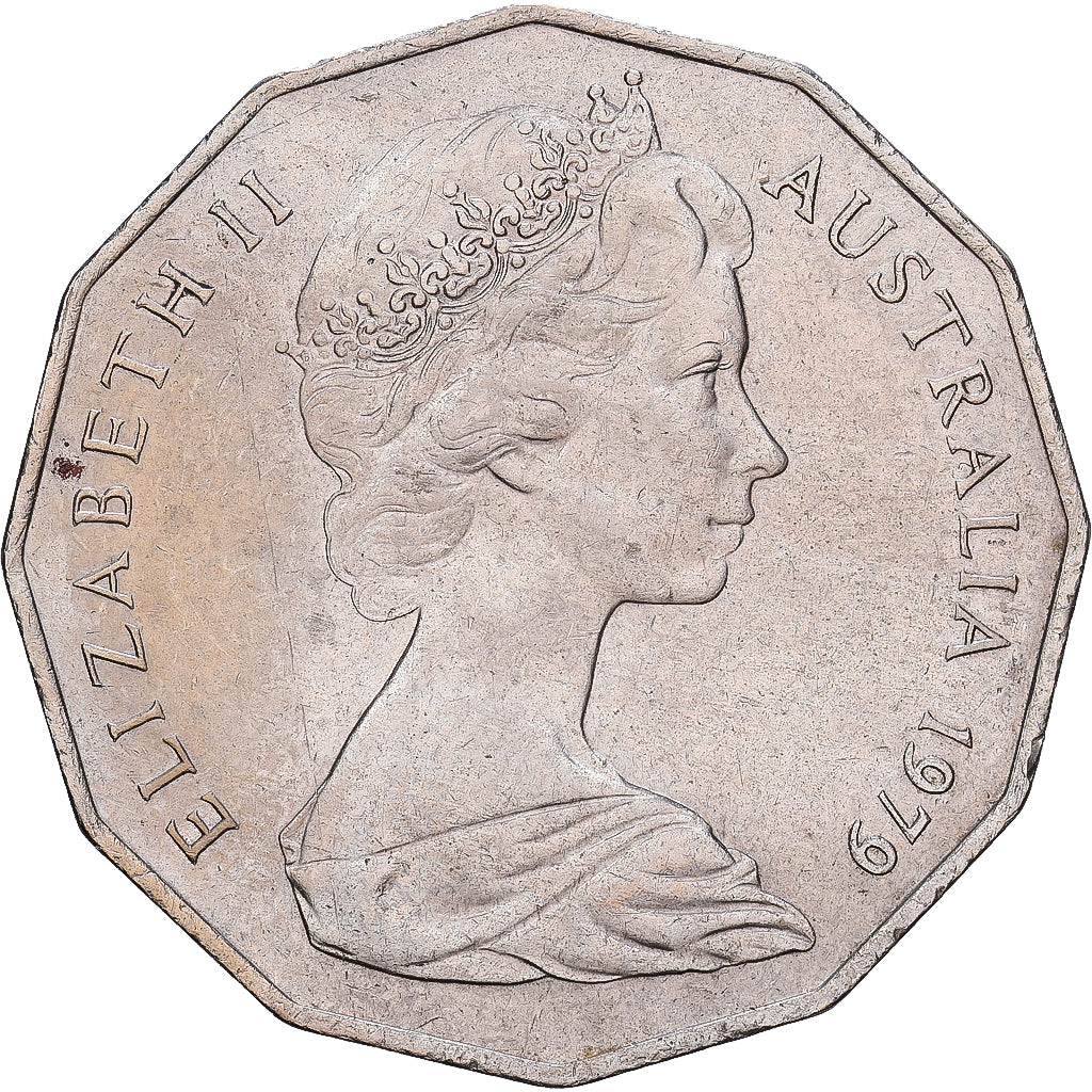 Australie, Élisabeth II, 50 Cents, 1979, Cupro-nickel, TTB+, KM:68