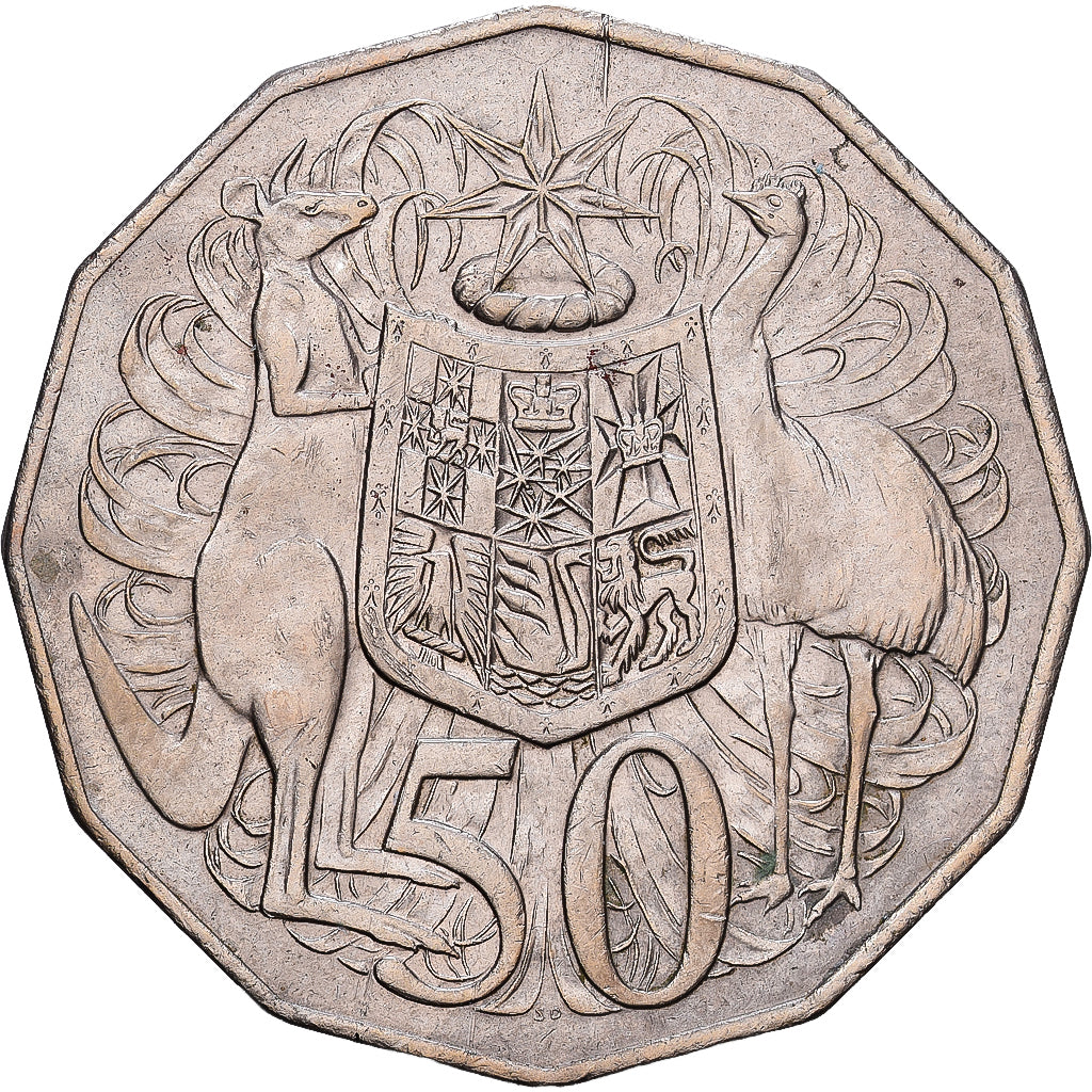 Australie, Élisabeth II, 50 Cents, 1979, Cupro-nickel, TTB+, KM:68