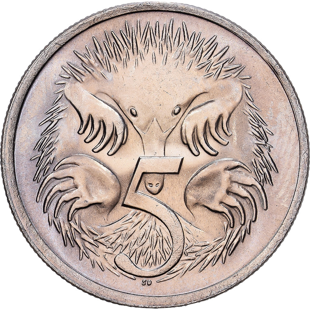 Austrália, Elizabeth II, 5 Cents, 1982, Cobre-níquel, MS(63), KM:64