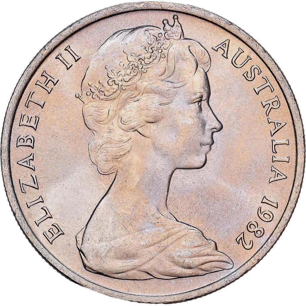 Austrália, Elizabeth II, 10 Cents, 1982, Cobre-níquel, MS(63), KM:65