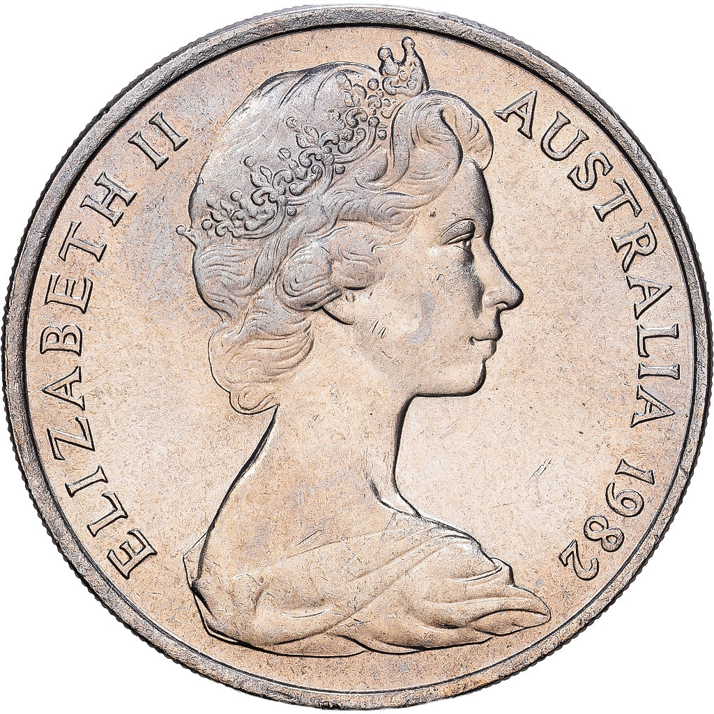 Australië, Elizabeth II, 20 Cents, 1982, Cupro-nikkel, UNC-, KM:66