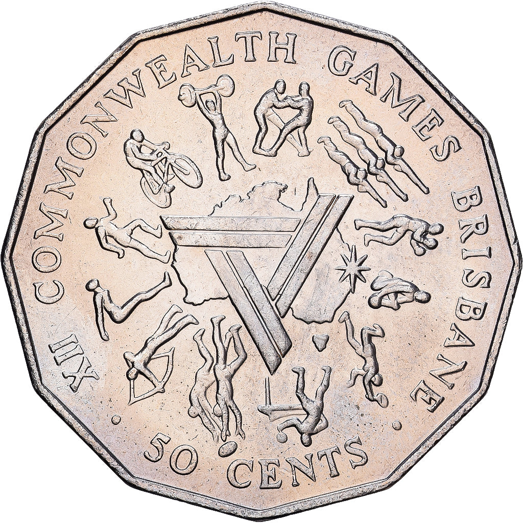 Austrália, Elizabeth II, 50 Cents, 1982, Cobre-níquel, MS(63), KM:74