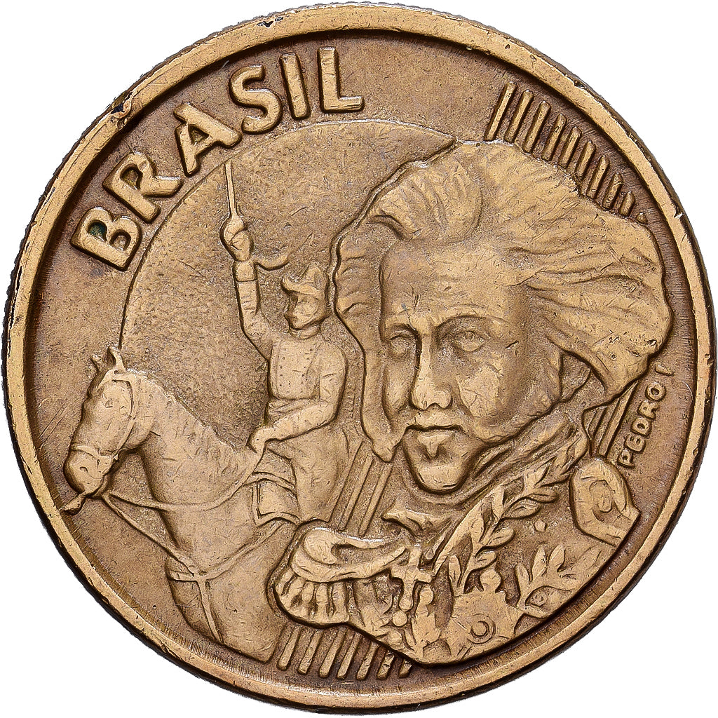 Brasilien, 10 Centavos, 2001, Bronze Plated Steel, SS, KM:649.2