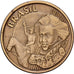 Brasilien, 10 Centavos, 2001, Bronze Plated Steel, SS, KM:649.2